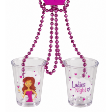 Shot Glass on a Chain - Ladies Night Out 2 Pack 